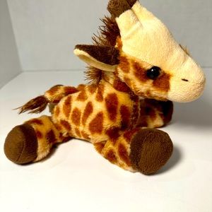 Wild Republic Small Orange Brown Patches GIRAFFE Horns Plush Stuffed Animal Toy